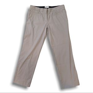 PRADA mid-rise grey crop pant women's 8/10 Summer office golf casual cotton